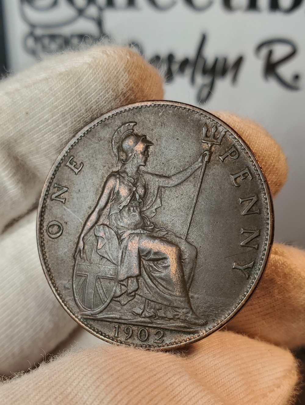 1902 Great Britain Penny KM# 794.2